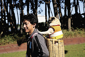 最近のお伴は愛犬のキース。